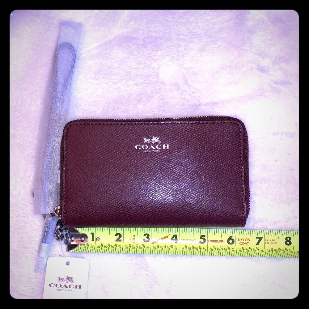 Coach Phone Double Zip Wristlet